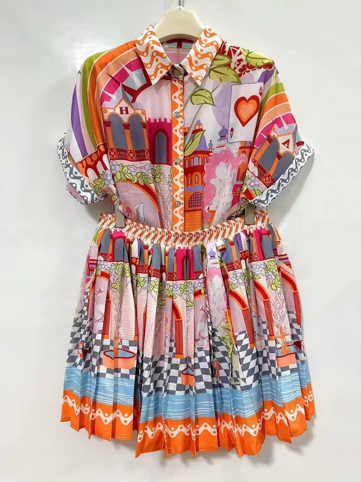 Amalfi Story Pleated Co-Ord Set