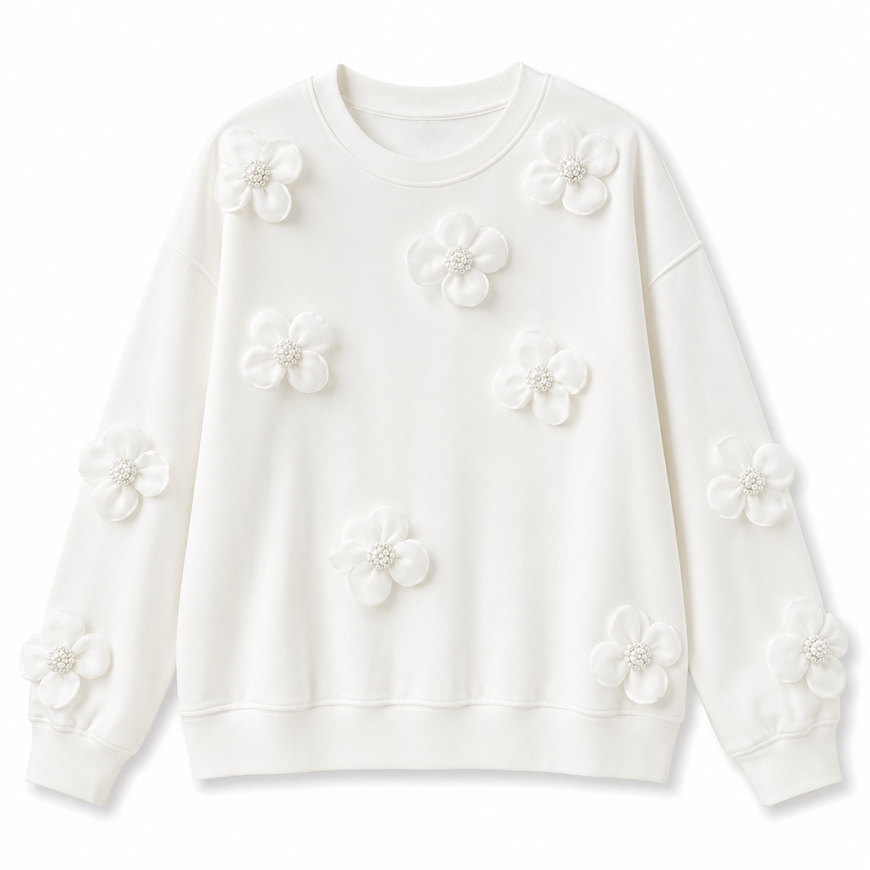 White Garden Sweatshirt