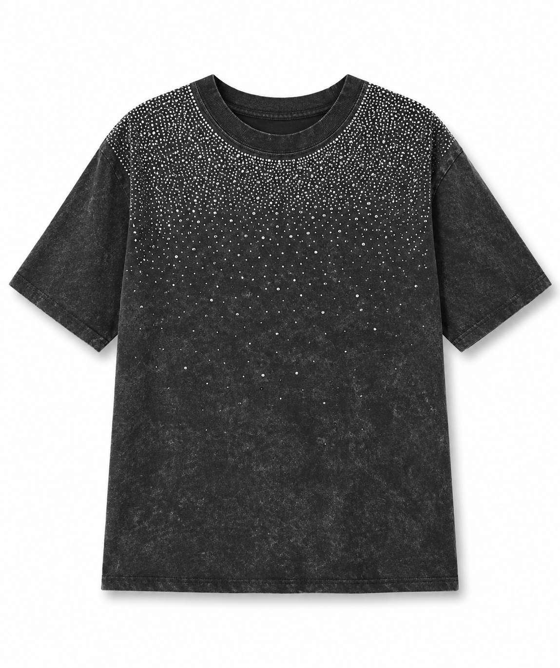 Blinged stone wash tshirt
