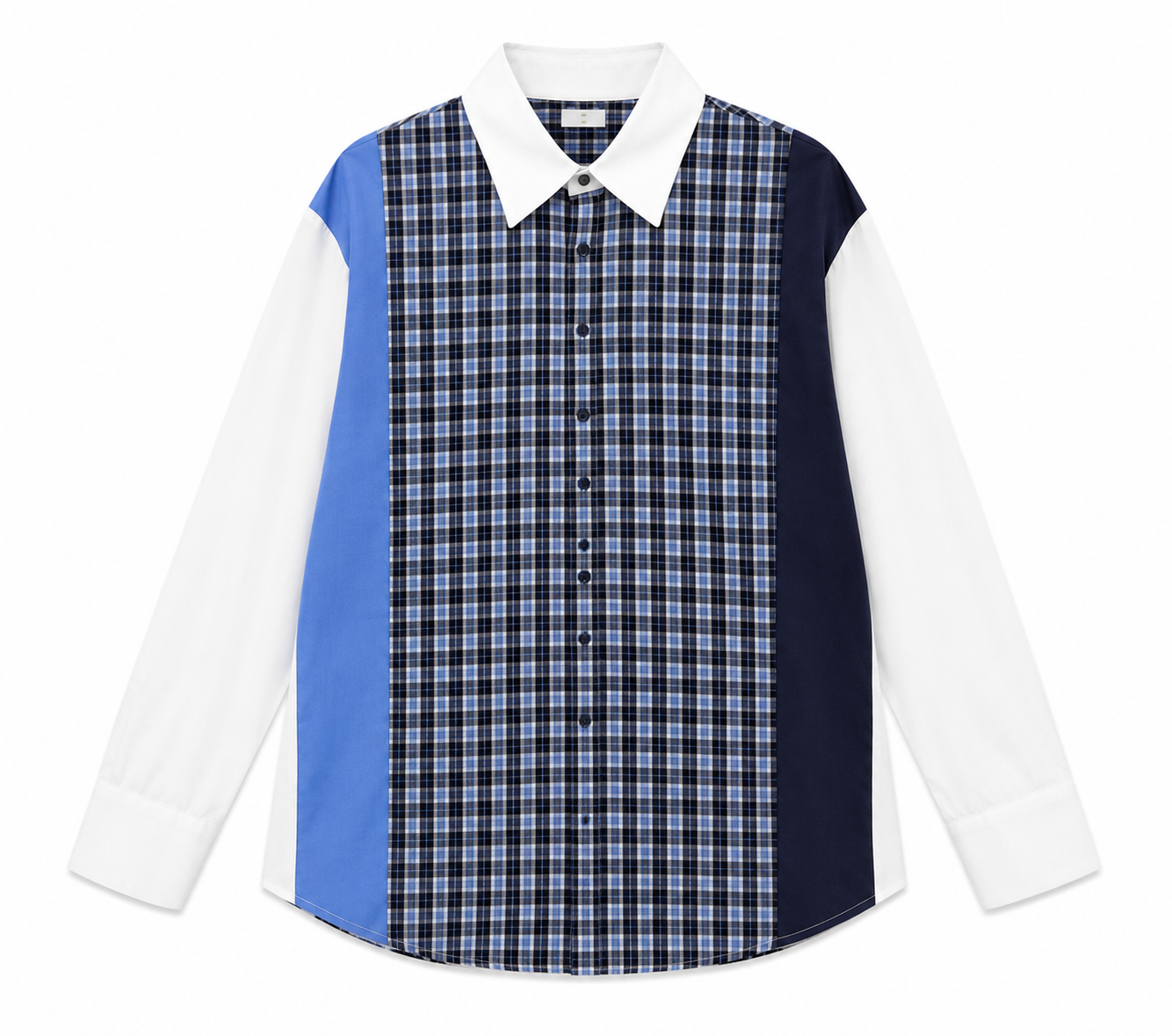 Sapphire Luxe Plaid Shirt