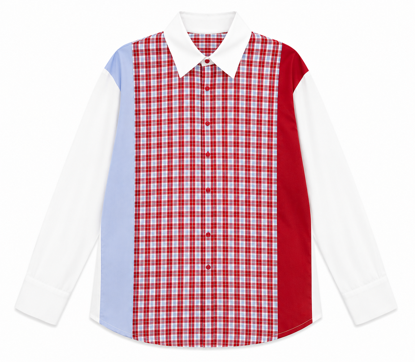 Sapphire Luxe Plaid Shirt