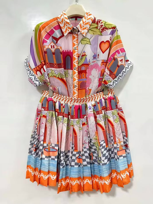 Amalfi Story Pleated Co-Ord Set