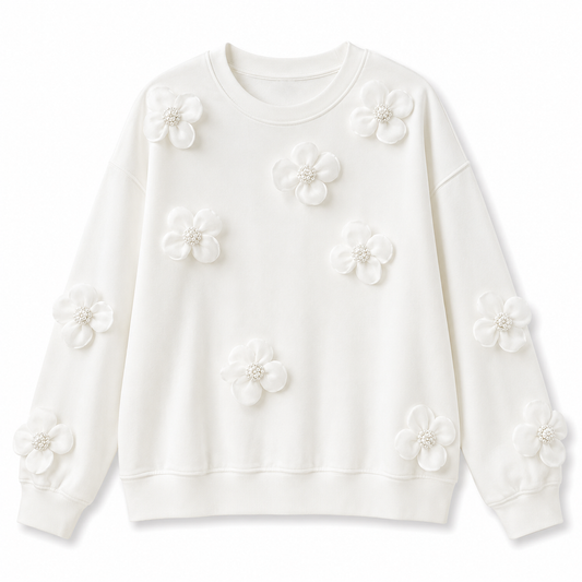 White Garden Sweatshirt