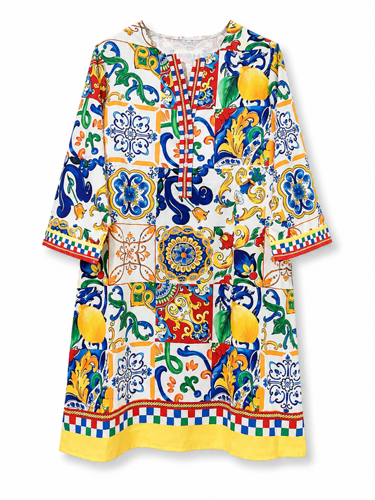 Amalfi Mosaic Dress