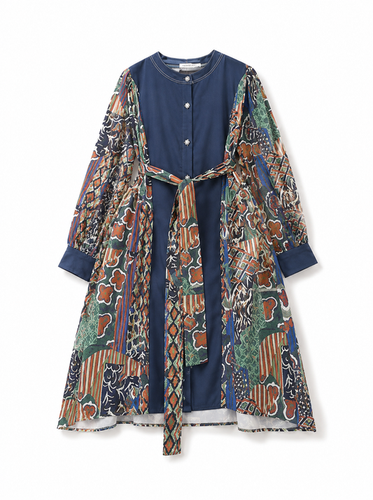 Heritage Mosaic Denim Dress