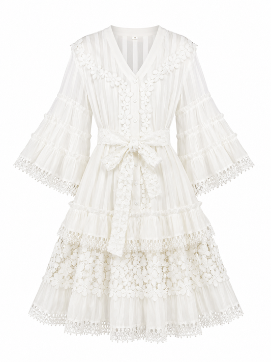 Stylish lacey frill dress