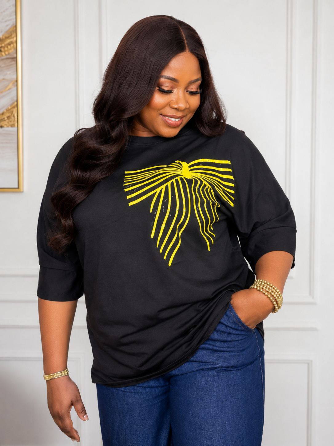 Golden grace top
