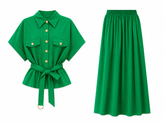 Emerald Grace Two-Piece Set