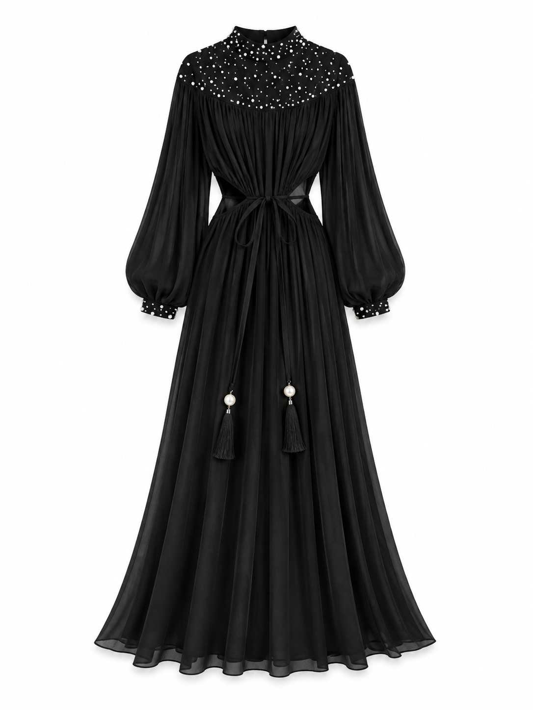 Midnight Pearl Grace Maxi Dress