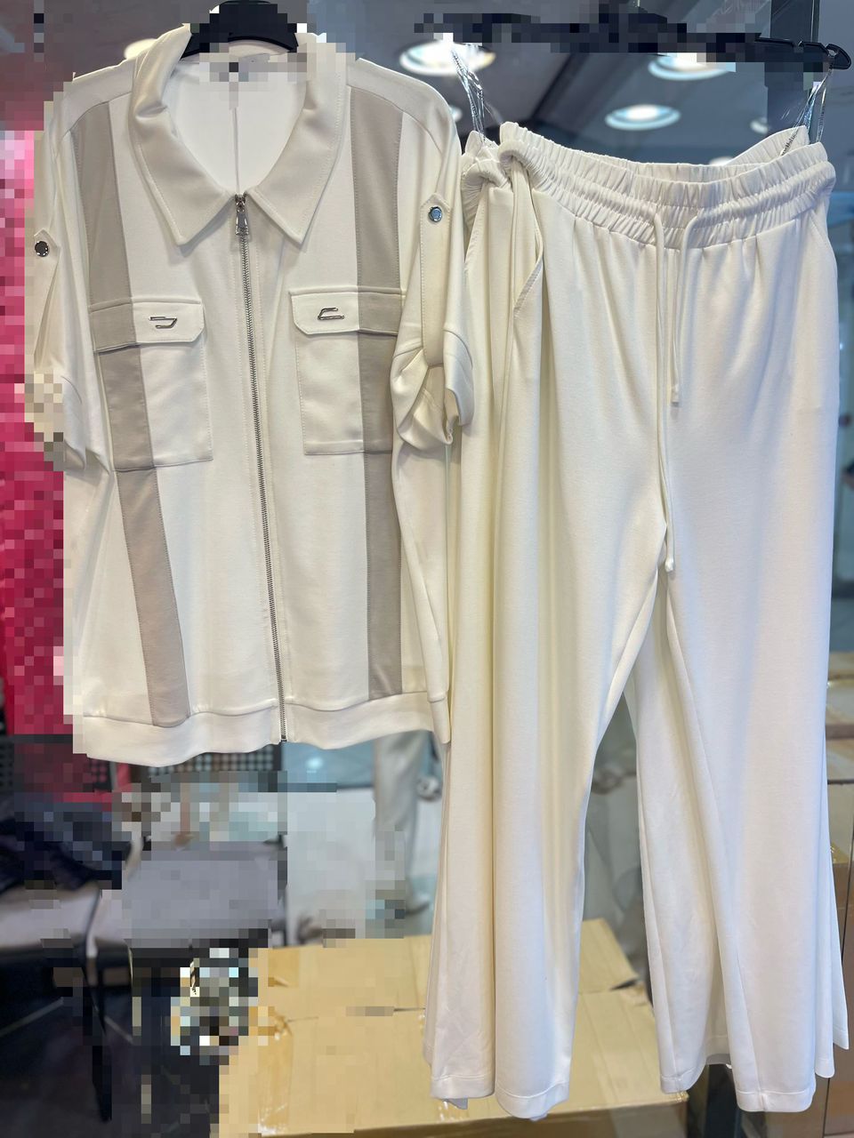 Front zip 2pc set